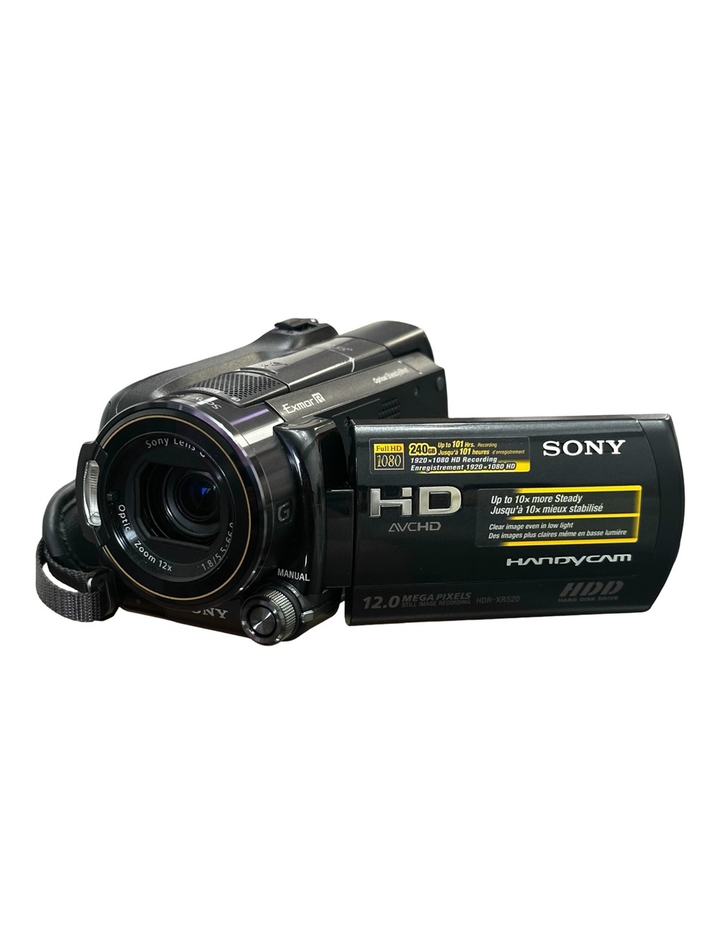 Sony Handycam HDR-XR520 240GB HD Camcorder Bundle w/ ECM-HST1 Mic